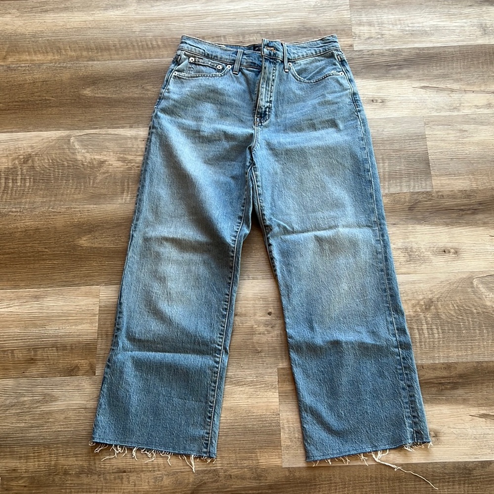 J Crew High Rise Slim Wide Leg size 28